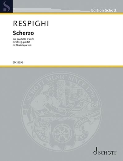 Cover for Ottorino Respighi · Scherzo in E Minor (P191) (Paperback Book) (2020)