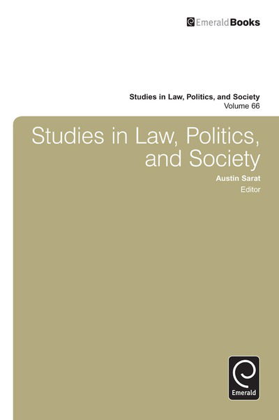 Cover for Austin Sarat · Studies in Law, Politics and Society (Book) (2015)