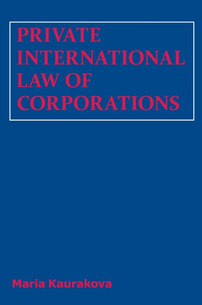 Cover for Maria Kaurakova · Private International Law of Corporations (Paperback Book) (2017)