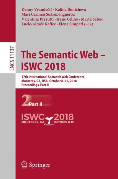 Cover for The Semantic Web ISWC 2018 (Book) [1st ed. 2018 edition] (2018)