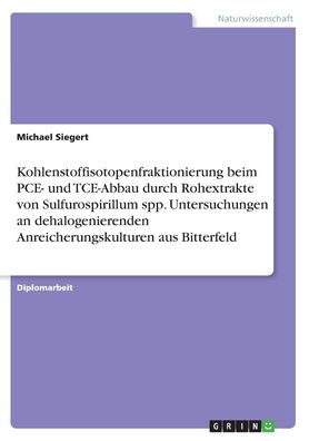 Cover for Siegert · Kohlenstoffisotopenfraktionieru (Book)