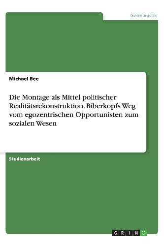 Cover for Bee · Die Montage als Mittel politischer (Book) [German edition] (2013)