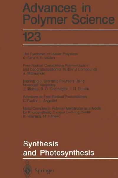 Cover for L Angiolini · Synthesis and Photosynthesis - Advances in Polymer Science (Paperback Bog) [Softcover reprint of the original 1st ed. 1995 edition] (2013)