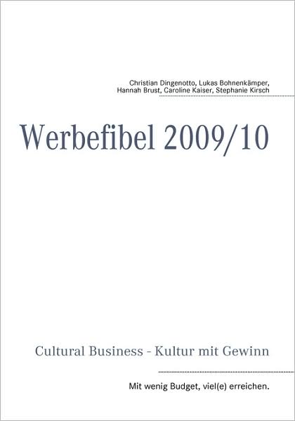 Cover for Christian Dingenotto · Cultural Business (Paperback Book) (2008)