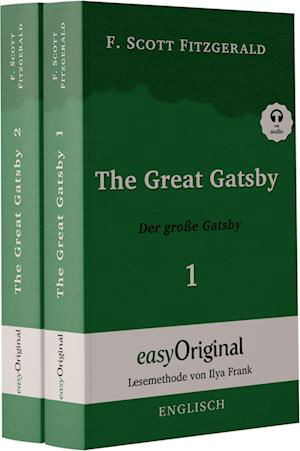 Cover for F. Scott Fitzgerald · The Great Gatsby / Der große Gatsby - 2 Teile (Buch + Audio-Online) - Lesemethode von Ilya Frank - Zweisprachige Ausgabe Englisch-Deutsch (Bok) (2023)