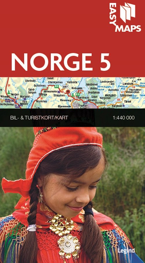 Cover for Legind A/S · Easy Maps - Lande og regioner: Easy Maps - Norge delkort 5 (Map) [1st edition] (2015)