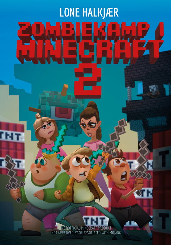 Cover for Lone Halkjær · Zombiekamp i Minecraft 2 (Hardcover Book) [1st edition] (2023)