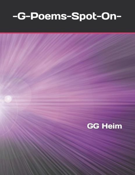 Cover for Gg Heim · G-Poems-Spot-On (Paperback Book) (2022)