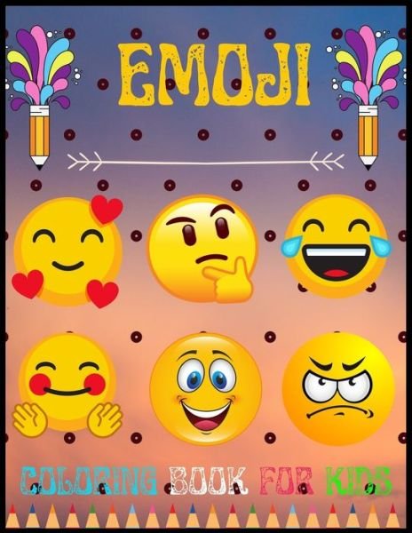 Emoji Coloring Book For Kids - LX Antu - Książki - Independently Published - 9798749618679 - 6 maja 2021