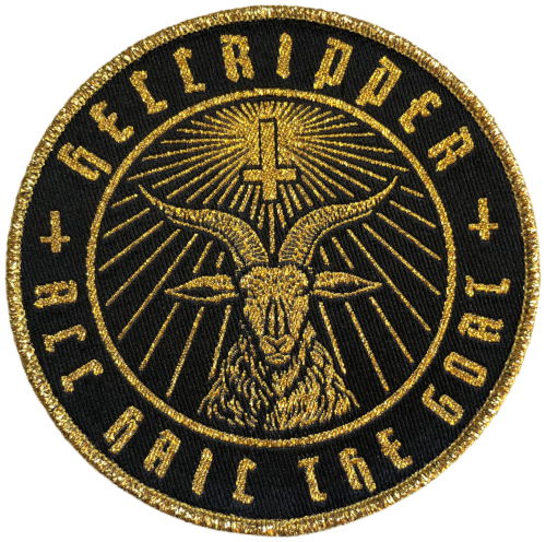 Cover for Hellripper · Patch Goatmaster Gold (9 cm) (MERCH) (2025)