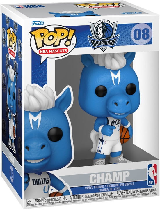 Funko Pop Nba Mascots Dallas Champ - Funko Pop Nba - Gadżety - Funko - 0889698521680 - 16 sierpnia 2024