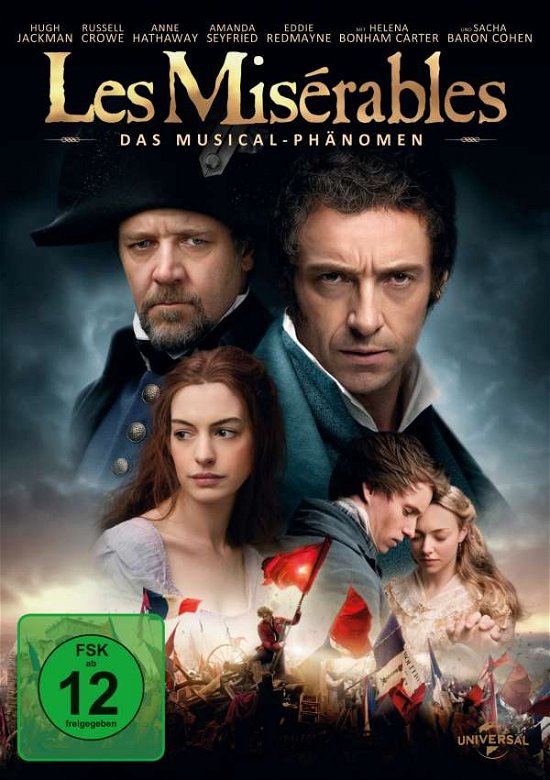 Cover for Hugh Jackman,russell Crowe,anne Hathaway · Les Misérables (DVD) (2013)