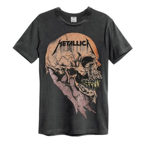Metallica Sad But True Amplified Medium Vintage Charcoal T Shirt - Metallica - Merchandise - AMPLIFIED - 5054488046680 - 