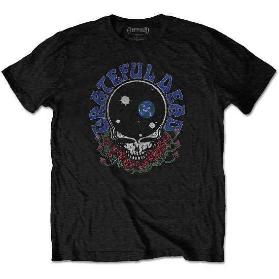 Cover for Grateful Dead · Grateful Dead Unisex T-Shirt: Space Your Face &amp; Logo (T-shirt) [size L] [Black - Unisex edition] (2020)