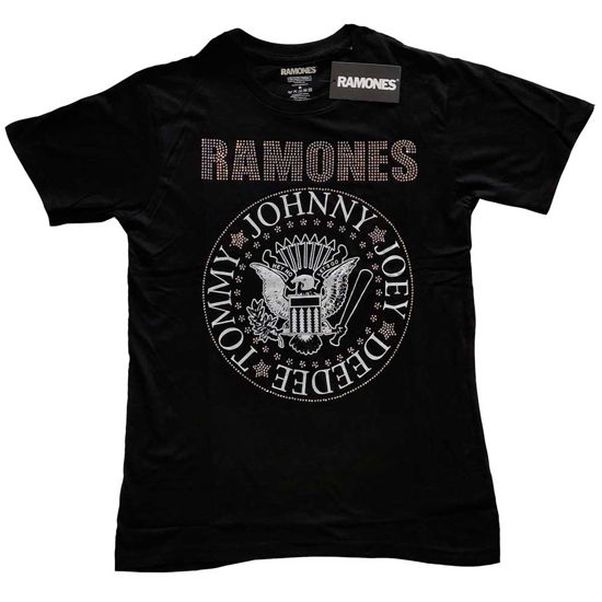 Ramones Unisex T-Shirt: Presidential Seal (Embellished) - Ramones - Produtos -  - 5056561022680 - 