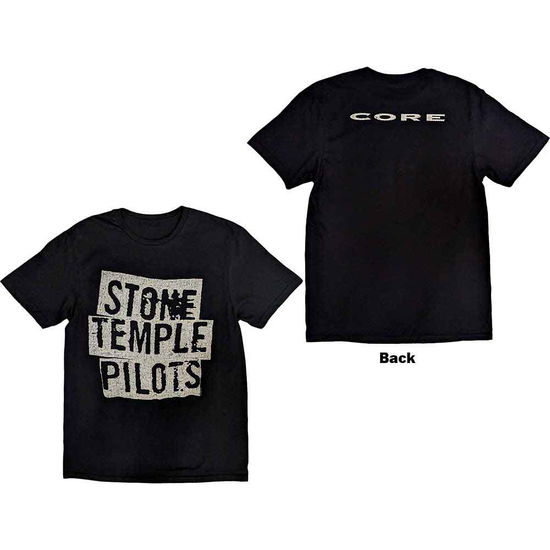 Cover for Stone Temple Pilots · Stone Temple Pilots Unisex T-Shirt: Core (Black) (Back Print) (T-shirt) [size M] (2023)