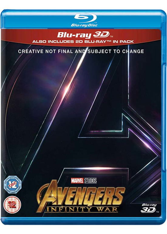 Avengers Infinity War 3D + 2D - Avengers Infinity War 3D Includes 2D Version - Filmes - Walt Disney - 8717418532680 - 3 de setembro de 2018