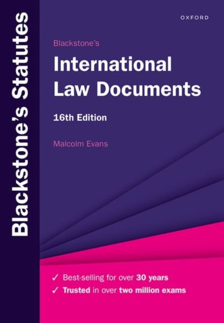 Cover for Evans · Blackstone's International Law Documents - Blackstone's Statute Series (Paperback Book) (2024)