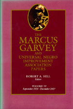 Cover for Marcus Garvey · The Marcus Garvey and Universal Negro Improvement Association Papers, Vol. VI: September 1924-December 1927 - The Marcus Garvey and Universal Negro Improvement Association Papers (Hardcover Book) (1989)