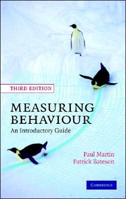 Cover for Paul Martin · Measuring Behaviour: An Introductory Guide (Inbunden Bok) [Updated edition] (2007)
