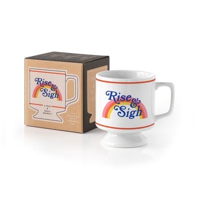 Rise & Sigh Pedestal Mug - Brass Monkey - Merchandise - Galison - 9780735375680 - 1. september 2022