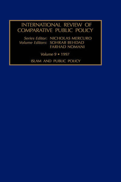 Cover for Mercuro · International Review of Comparative Public Policy - International Review of Comparative Public Policy (Hardcover Book) (1997)