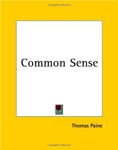 Cover for Thomas Paine · Common Sense (Paperback Book) (2004)