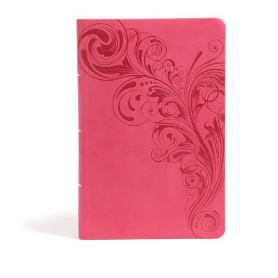 Cover for CSB Bibles by Holman · CSB Large Print Personal Size Reference Bible, Pink LeatherTouch, Indexed (Imitation Leather Bo) (2017)