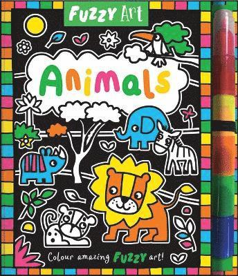 Cover for Melanie Hibbert · Fuzzy Art Animals - Fuzzy Art (Hardcover Book) (2023)