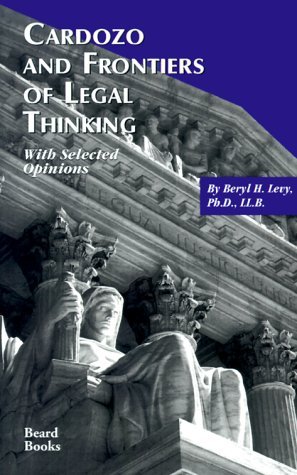 Cover for Beryl H. Levy · Cardozo and Frontiers of Legal Thinking: with Selected Opinions (Paperback Bog) (2000)