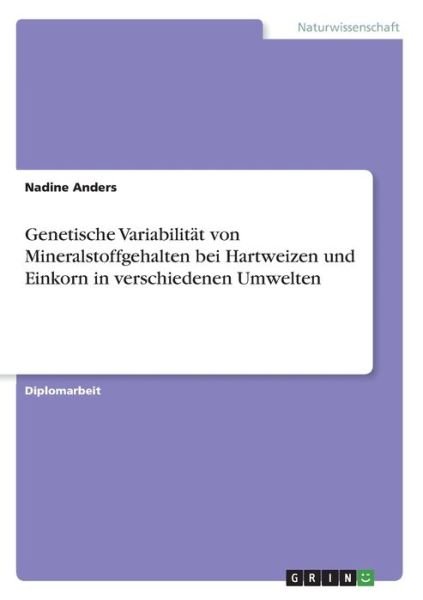 Cover for Anders · Genetische Variabilität von Mine (Bok)