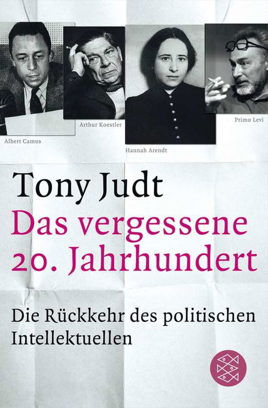 Fischer TB.19168 Judt.Vergessene 20.Jh - Tony Judt - Książki -  - 9783596191680 - 