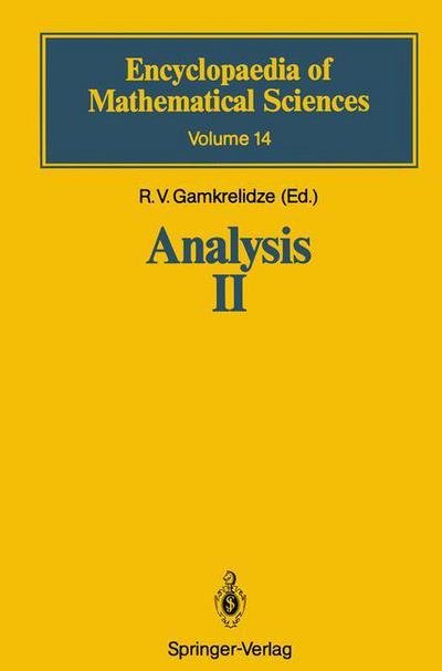 Cover for R V Gamkrelidze · Analysis II: Convex Analysis and Approximation Theory - Encyclopaedia of Mathematical Sciences (Pocketbok) [Softcover reprint of the original 1st ed. 1990 edition] (2011)
