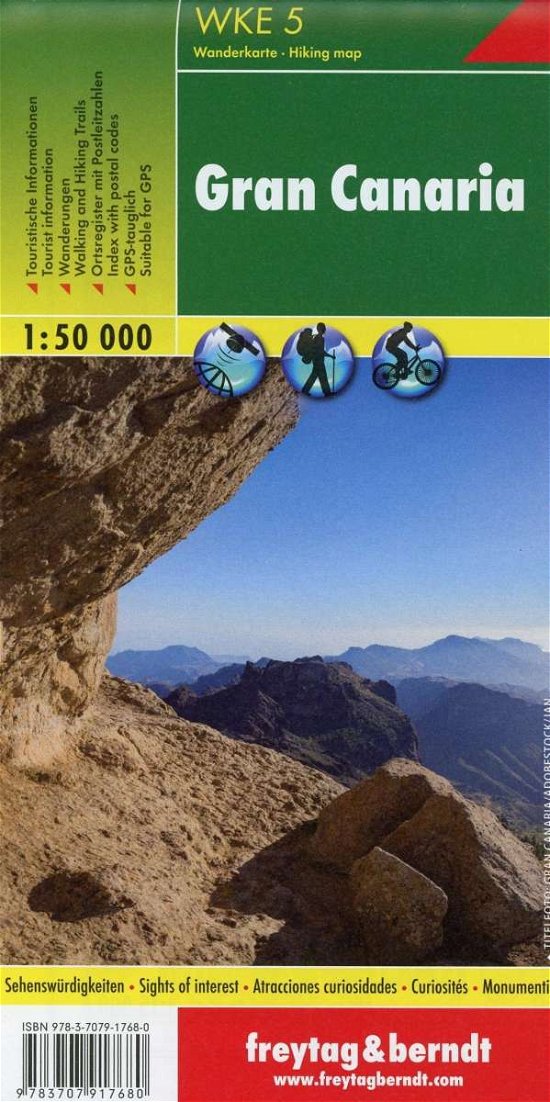 Cover for Gran Canary Hiking + Leisure Map 1:50 000 (Kort) (2018)
