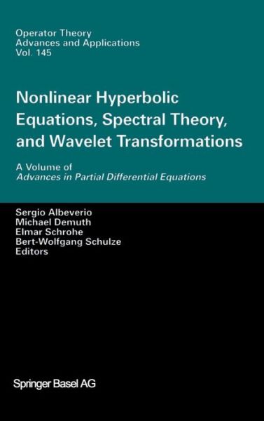 Cover for Sergio Albeverio · Nonlinear Hyperbolic Equations, Spectral Theory, and Wavelet Transformations: A Volume of Advances in Partial Differential Equations - Advances in Partial Differential Equations (Hardcover Book) [2003 edition] (2003)