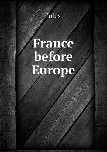 Cover for Jules · France Before Europe (Taschenbuch) (2013)