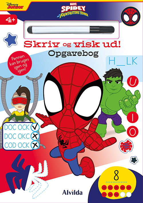 Marvel: Marvel - Spidey - Skriv og visk ud (Sewn Spine Book) [1st edition] (2024)