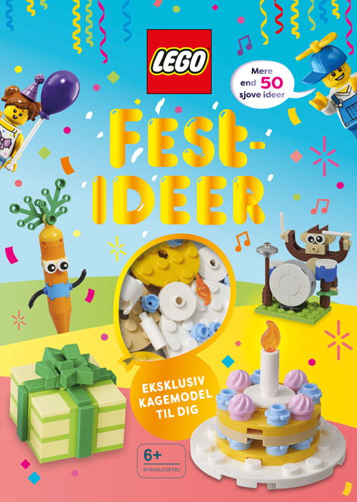 Cover for Lego · LEGO: LEGO festideer (bog med klodser) (Bound Book) [1. Painos] (2025)