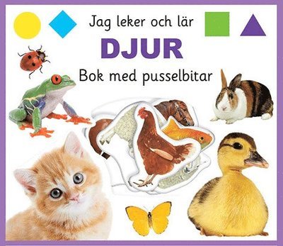 Cover for Marie Helleday Ekwurtzel · Jag leker och lär: Djur : bok med pusselbitar (Tavlebog) (2018)