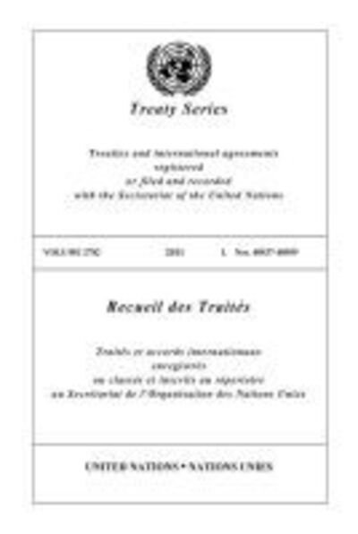Cover for United Nations · Treaty Series 2782 (English / French Edition) (Pocketbok) [French edition] (2017)