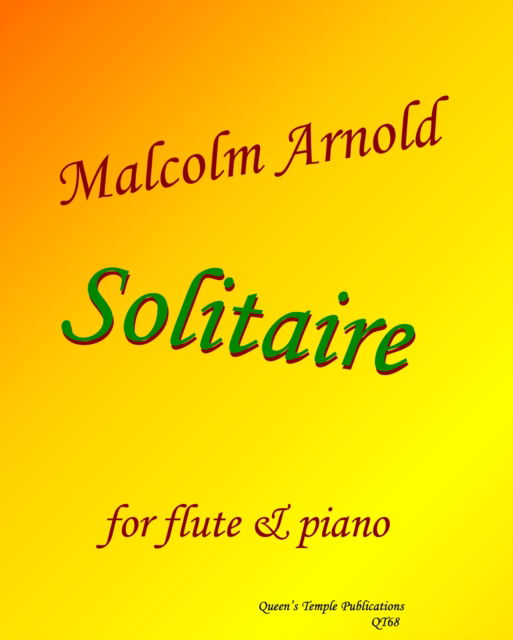 Cover for Solitaire (Flute and Piano) (Sheet music) (2023)