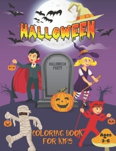 Cover for Fribla Halloween Gifts · Halloween Coloring Book For Kids Ages (Paperback Book) (2020)