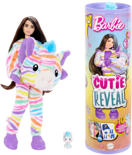 Cover for Barbie Cutie Reveal · Barbie Cutie Reveal Color Wow Barbie Zebra (MERCH) (2024)