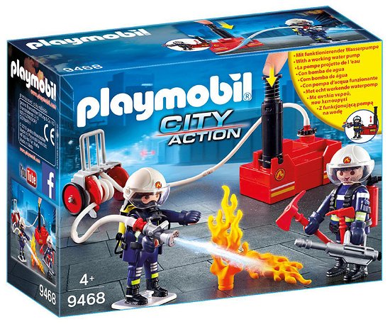 Playmobil - Playmobil 9468 Brandweerteam met Waterpomp - Playmobil - Produtos - Playmobil - 4008789094681 - 1 de agosto de 2019