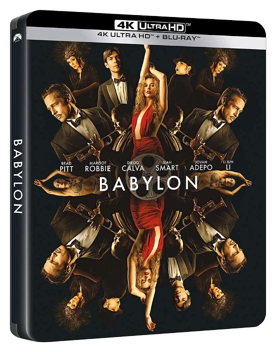 Cover for Babylon (4k Ultra Hd+2 Blu-ray · Babylon (4K Ultra Hd+2 Blu-Ray) (Steelbook) (Blu-ray) (2023)
