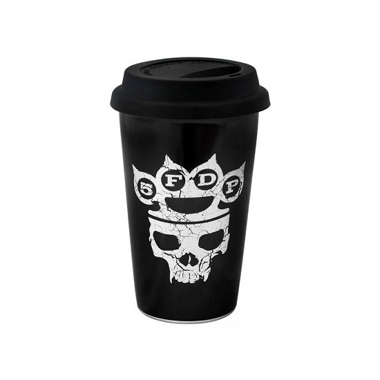 Five Finger Death Punch Control With My Knuckles Travel Mug Ceramic - Five Finger Death Punch - Merchandise - FIVE FINGER DEATH PUNCH - 4039103739681 - 30. mars 2020