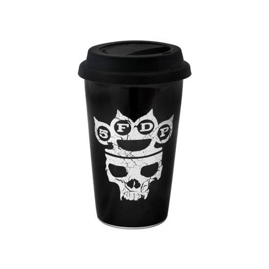 Five Finger Death Punch Control With My Knuckles Travel Mug Ceramic - Five Finger Death Punch - Merchandise - FIVE FINGER DEATH PUNCH - 4039103739681 - 30 mars 2020