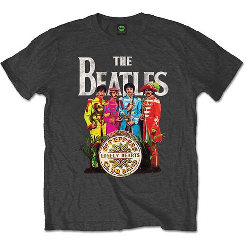 Cover for The Beatles · The Beatles Unisex T-Shirt: Sgt Pepper (T-shirt) [size S] [Grey - Unisex edition] (2016)