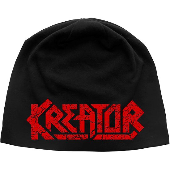 Cover for Kreator · Kreator Unisex Beanie Hat: Cracked Logo (Klær) [Black - Unisex edition]
