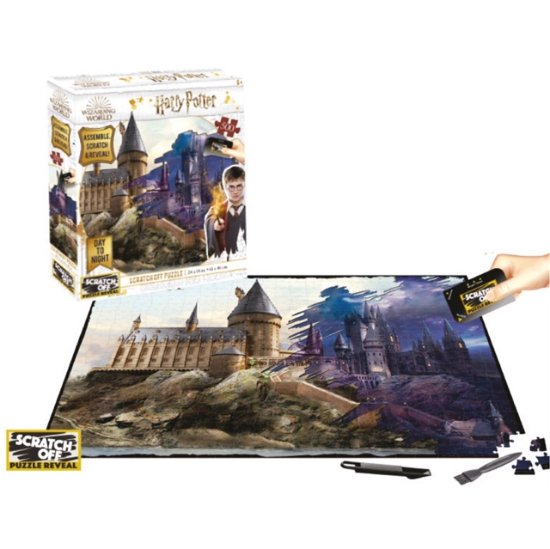 Cover for Harry Potter · Harry Potter Hogwarts Day To Night Scatch Off (500Pc) Puzzle (Puslespil) (2022)